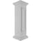 Ekena Millwork 10"W x 40"H Corner Newel Post with Panel, Flat Capital & Base Trim (Installation kit included) NWL10X40CPF0B0 - alternate 5
